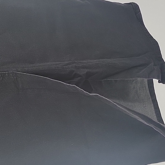 Black Denim Maxi Skirt with Floral Embroidery - Picture 11 of 16